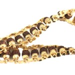 5 Mukhi 20mm Rudraksha Bracelet Gold Gilding Capping