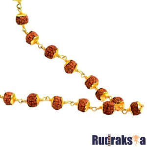 Rudrani Mala - 108 Beads Pure Gold