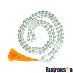 Sphatik Mala | Quartz Stone Rosary Necklace - 108+1 beads (6mm)