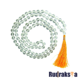 Sphatik Mala | Quartz Stone Rosary Necklace - 108+1 beads (6mm)