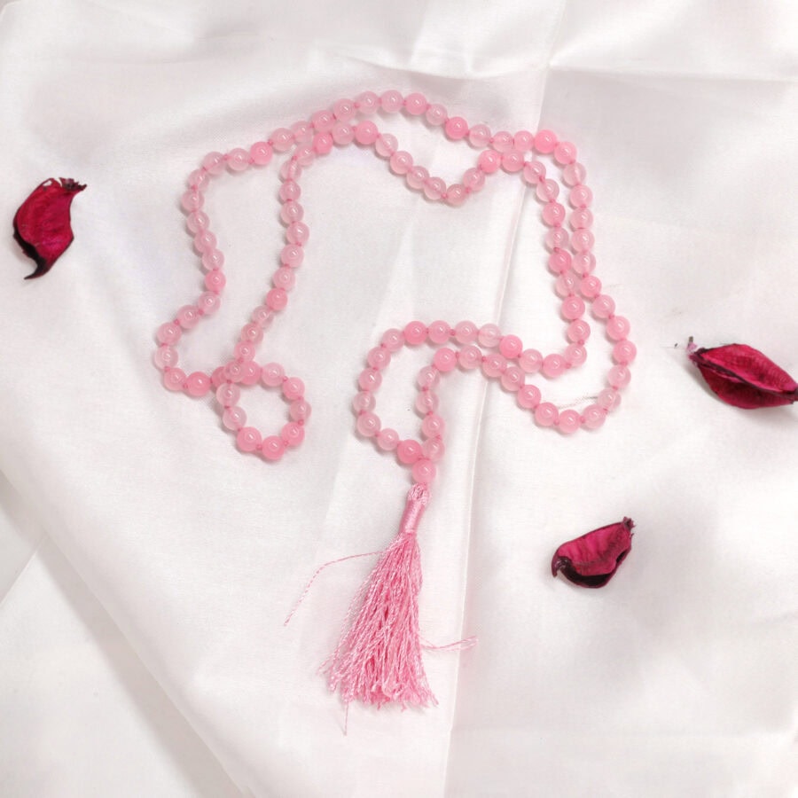 rose quartz mala