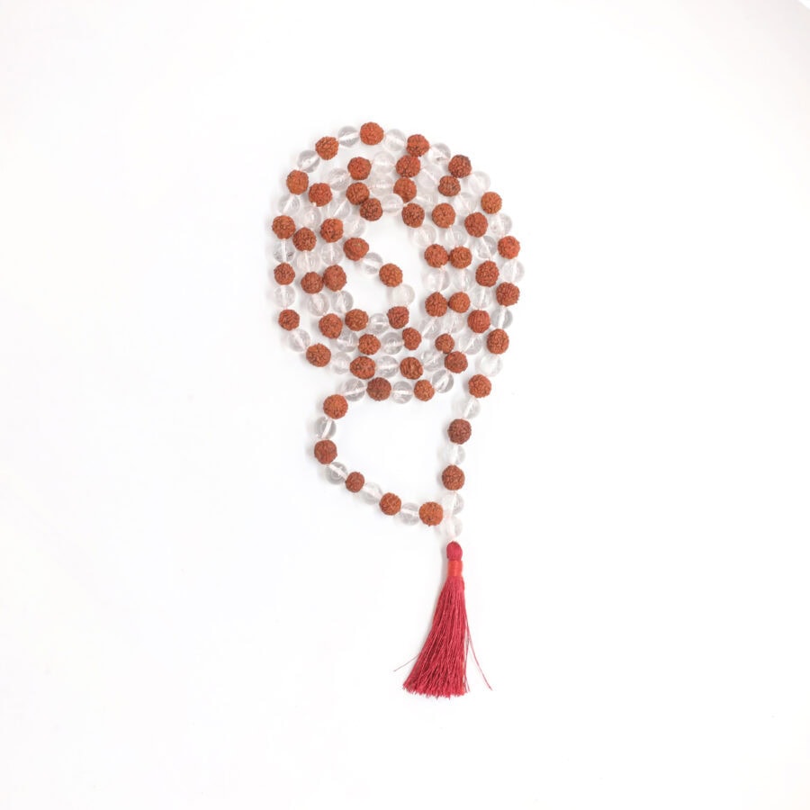 rudraksha spahtik mala