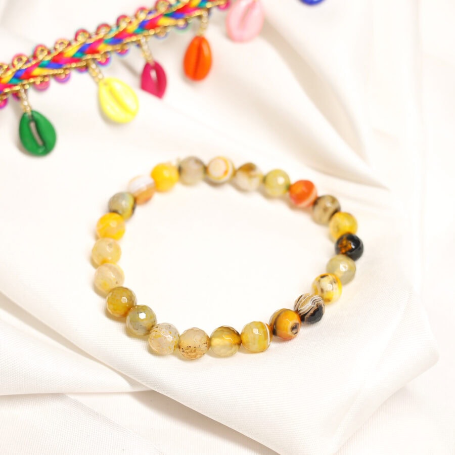 bamboo agate bracelet