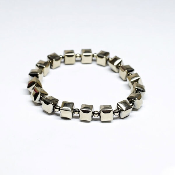 cubic pyrite bracelet