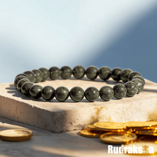 raw pyrite bracelet